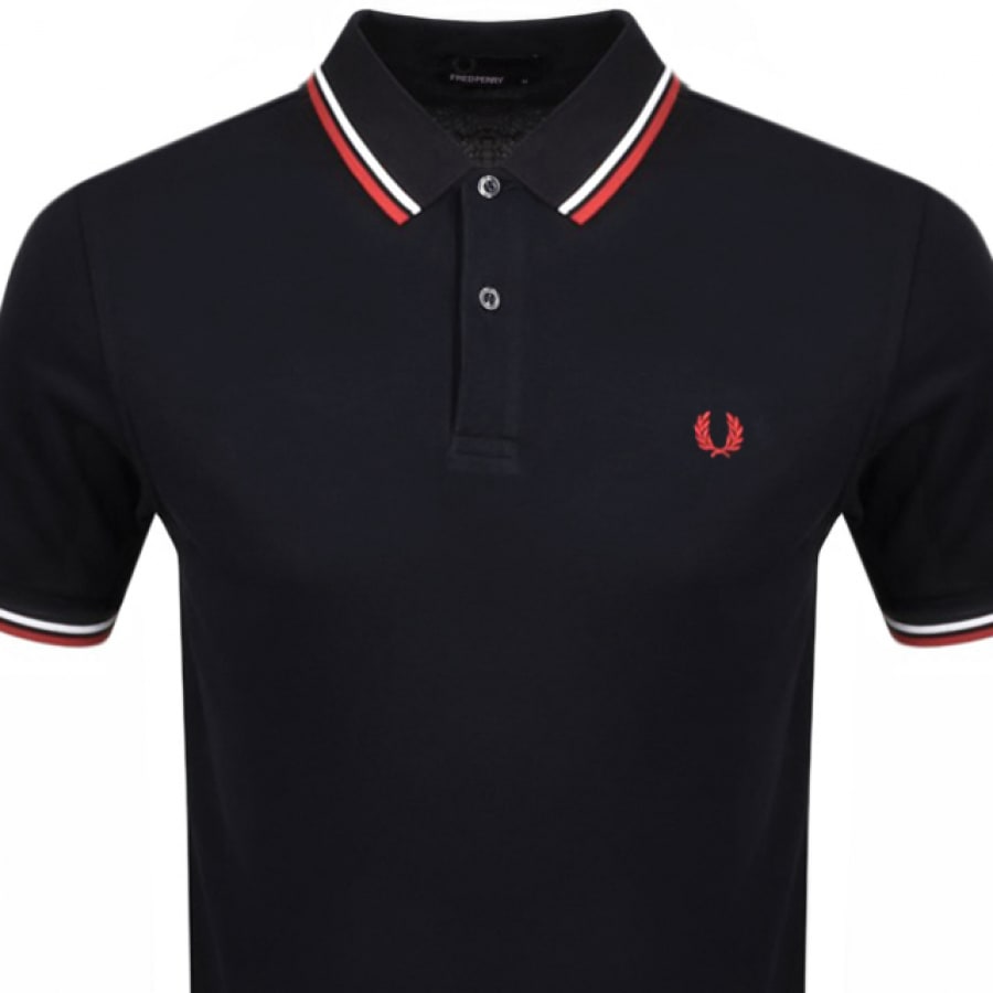 Alternative Image for ProductFred Perry Twin Tipped Polo T Shirt Navy2